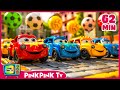 🚘Colorful Toy Cars 🅰️🅱️Funniest ABC Song👶Baby Songs | PinkPink TV