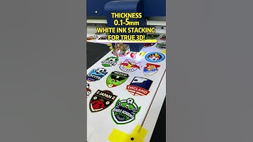 Create stunning 3D labels with UV DTF printing! #3dprinting #sticker #DTF#Branding #3Dlabels