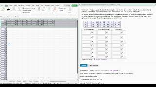 Construct a Grouped Frequency Distribution Table (aided by Excel)