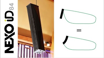 This NEXO column speaker works like a curved line array.