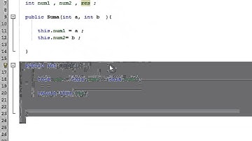Programación orientada a objetos: java (suma)