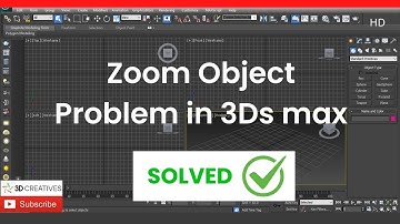 Zoom Object problem in 3dsmax