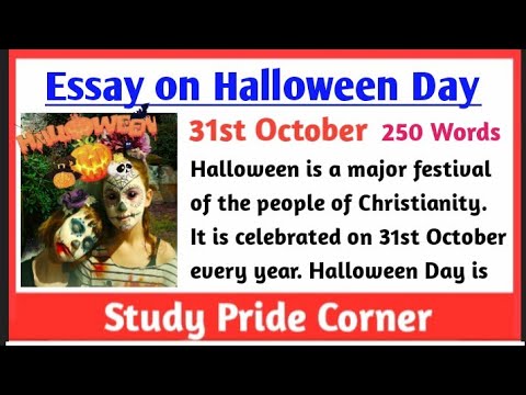 essay about halloween party