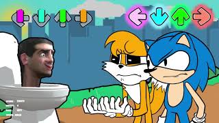 Friday Night Funkin' - Skibidi Toilet vs Sonic and Tails (FNF Mod)
