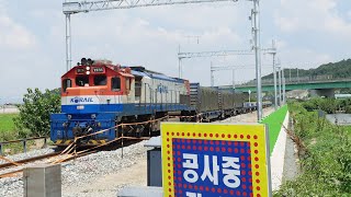 완산건널목 경주발 순천행 #3441 [DEL7456] 화물열차 통과