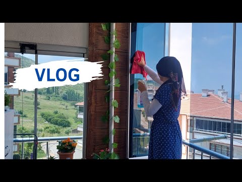 Balkon temizliği /cam balkon temizliği/ temizlik motivasyonu/ temizlik vlog