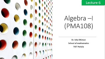 Lecture 6 Cyclic group