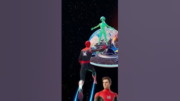 Spider-Man falls and is helped by a alin  #avengers #sirenheadhulk #spiderman #shorts #gta6