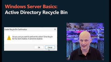 Quick Tutorial on how to Enable and Use Active Directory Recycle Bin