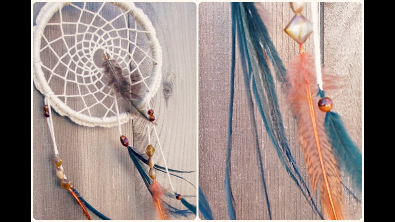 Children's Dream Catcher Kit DIY Crochet Feather Embroidery Useful