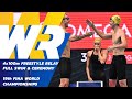 World record  full swim  medal ceremony  mixed 4x100m freestyle  19th fina world championships