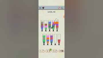 SortPuz Level 80 Water Color Puzzle Game 2022