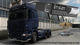 How To Install Simple Tachograph in ETS 2 and ATS ! #ets2 #ats