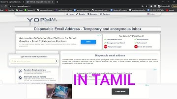 How to create and use yopmail account | In Tamil