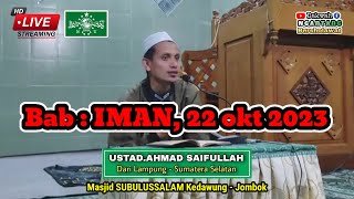 Download Lagu 🔴 LIVE MASJID SUBULUSSALAM Kedawung Majelis Taklim Ust.Ahmad Saifulah TEMA : IMAN Ahad 22 Okt 2023.