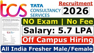 TCS Recruitment 2026 | TCS Off Campus Hiring 2026 | TCS JOBS 2026 | TCS Freshers Jobs 2026