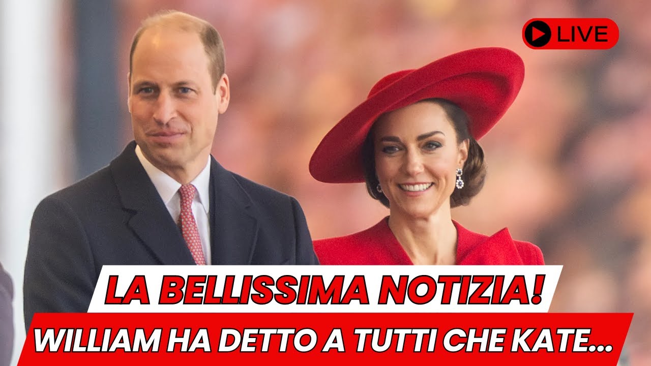 SCONVOLGENTE RIVELAZIONE DEL PRINCIPE WILLIAM KATE MIDDLETON 