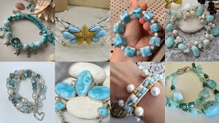 Spectacular 🤩 Larimar Bracelets That Look Like Wearing The Caribbean Sea