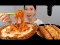 소스도 다 퍼먹는 엽떡 매운맛(우동사리 추가),명랑핫도그 먹방MUKBANG/Spicy Tteokbokki,Corn Dogs