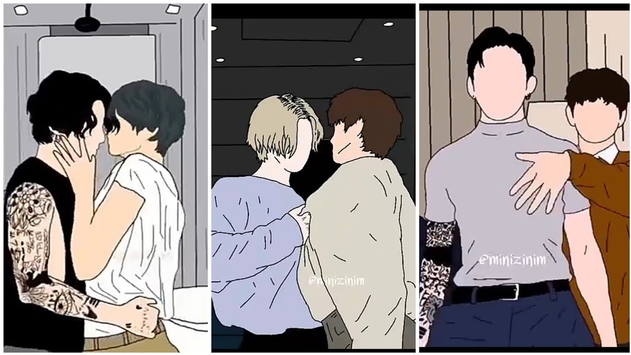 Taekook tiktok dance animation