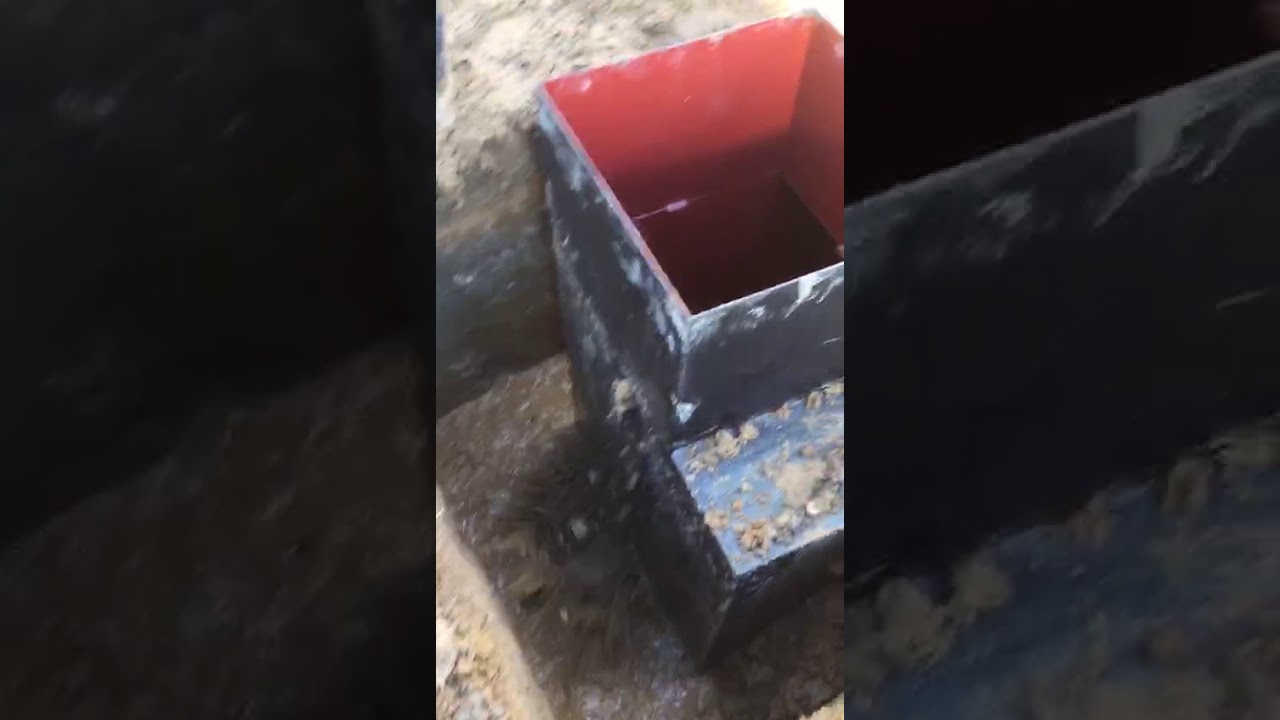 Установка кессона на воду - YouTube