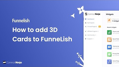 How to add a 3D Cards to Funnelish