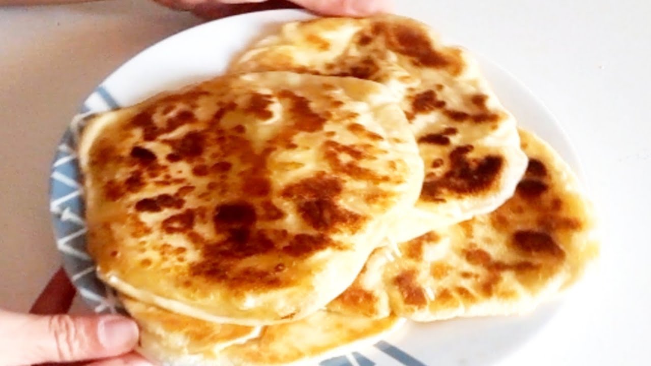 Cheese naan avec la pâte à pizza Recette en 5 minutes #tiktok - YouTube