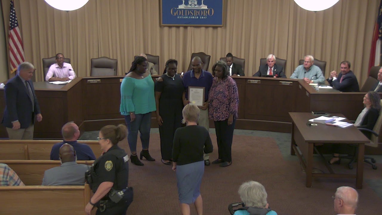 Goldsboro City Council Meeting 9232019 YouTube