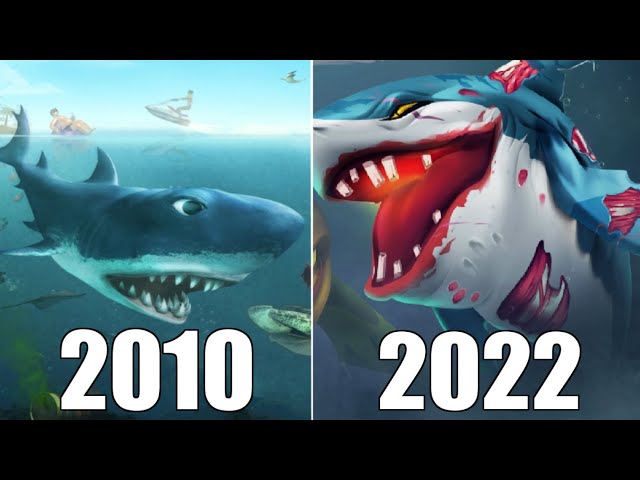 ALL HUNGRY SHARK GAMES EVOLUTION (2010-2019) 