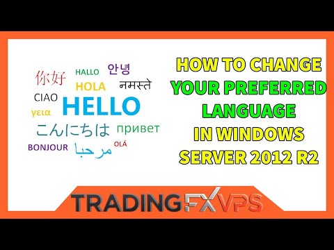 How to change your language in windows server 2012 R2