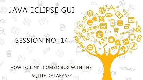 JAVA ECLIPSE GUI TUTORIAL   14   HOW TO LINK JCOMBOBOX WITH THE SQLITE DATABASE
