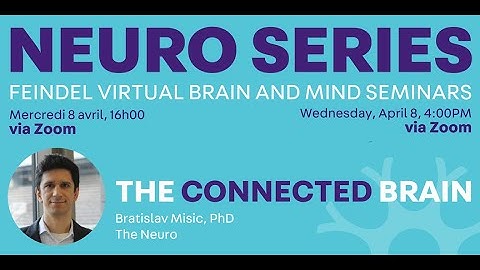 Feindel Virtual Brain and Mind Seminar at The Neuro presents Bratislav Misic