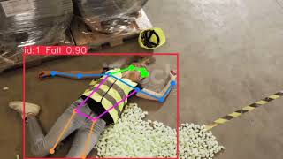 Fall Detection Warehouse YoloV8|Computer Vision|Industrial Safety