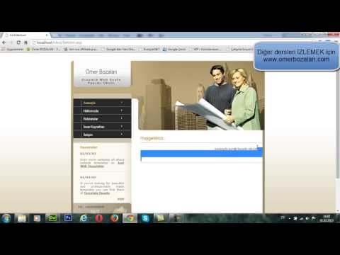 ASP Ile Web Sayfa Yapımı Ders-4 (Konu: Site Düzenleme İşlemleri)