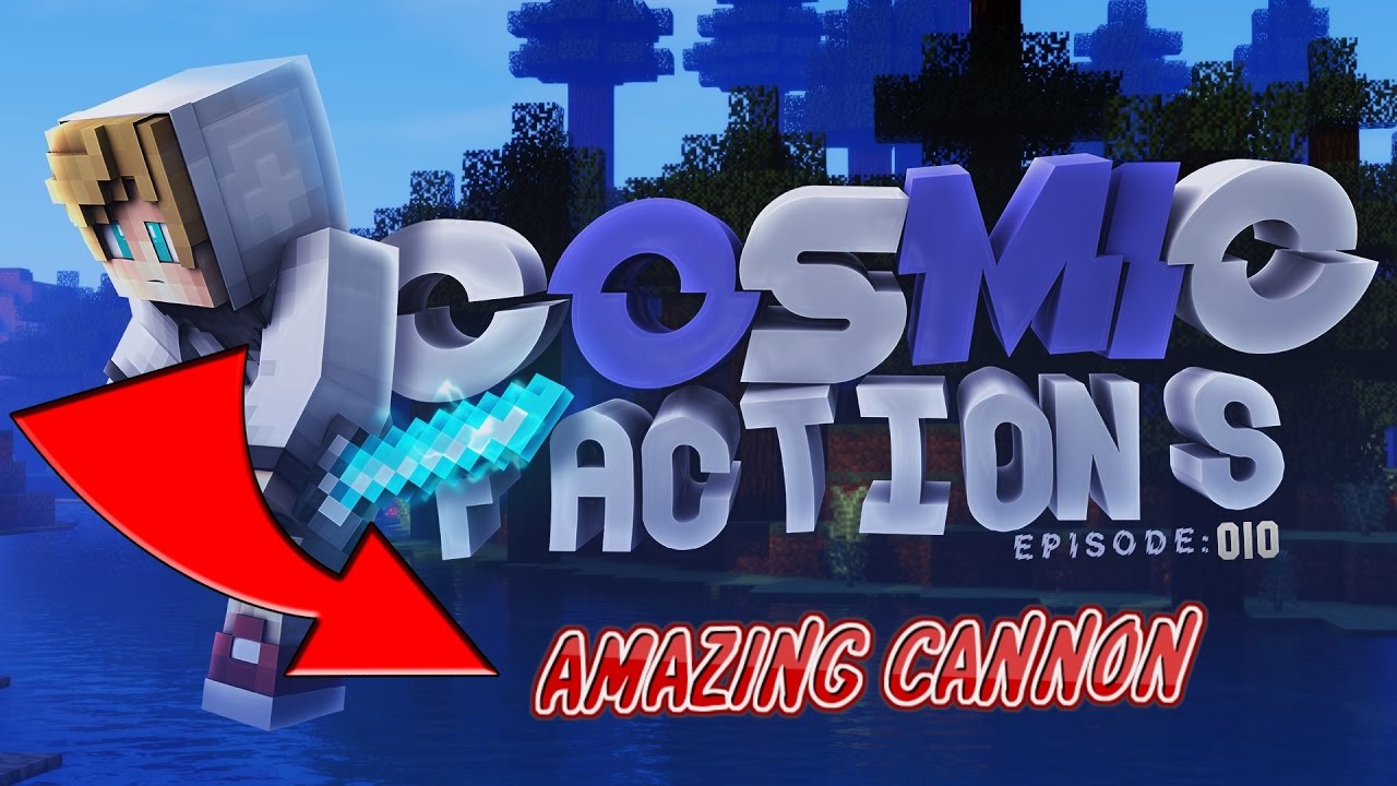 "BEST CANNON EVER!" (REUPLOAD!) Minecraft CosmicPvP Pleb Planet Factions S2 Ep10