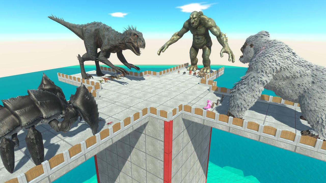 Scorpios rex, Onycidus, Gorilla Ark or Troll Big - Who Will Win in a 4 vs 4 Battle?