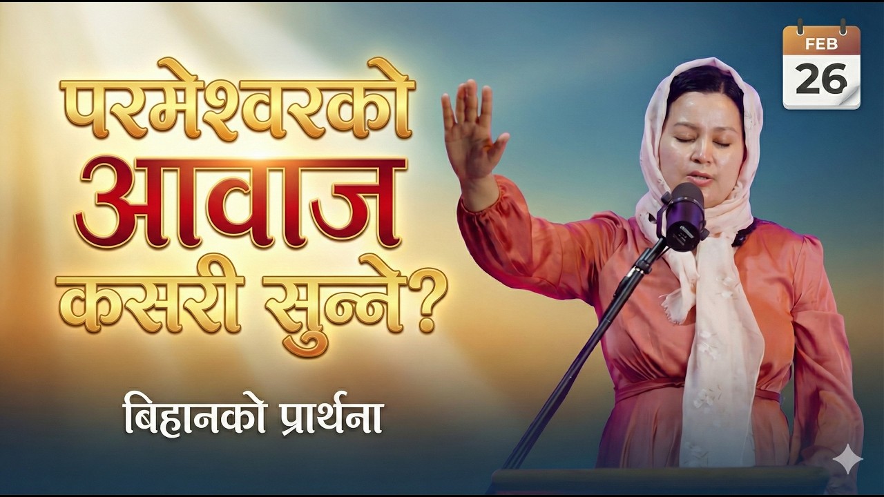 बिहानको प्रार्थना || परमेश्वरको आवाज कसरी सुन्ने? | How to Hear God's Voice - Pratima Bashyal