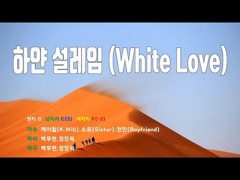 [은성 반주기] 하얀설레임(White Love) - 케이윌(K.Will).소유(Sistar).정민(Boyfriend)