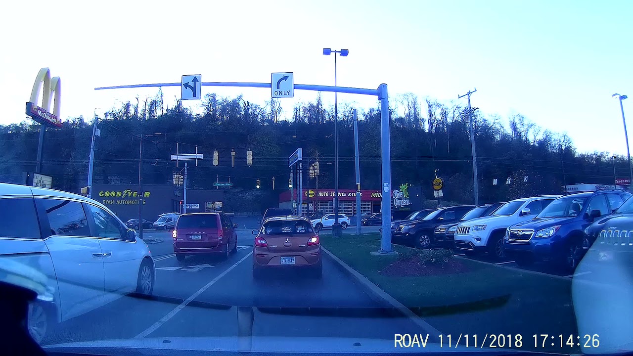 White SUV Runs Red Light Making Left Turn - YouTube