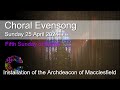 Choral evensong  sunday 28 april 2024  chester cathedral