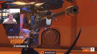 WIDOW POTG! HYDRON WIDOW IS STRONG! WIDOWMAKER GAMEPLAY SEASON 10 TOP 500 OVERWATCH 2