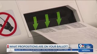 What do the propositions on your ballot means?