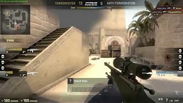 1v4 awp cs:GO Mirage CLUTCH