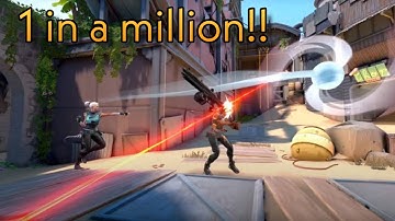 Valorant: This Only Happens Every ONCE IN A  MILLION GAMES! - Rare Plays & Crazy Fluke
