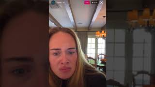 Stan twitter ; Adele on Instagram Live - being asked about her body count Profile