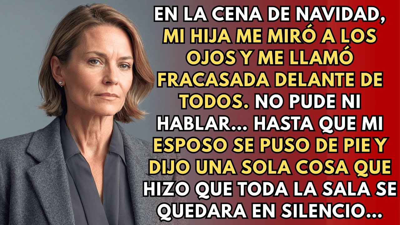 En Navidad, Mi Hija Me Llamó Fracasada — Luego Habló Mi Esposo, Y Ella Se Quedó Callada.