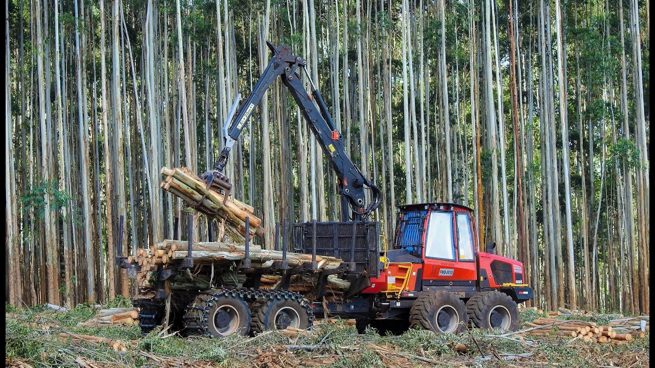 Forwarder Komatsu 895 - YouTube