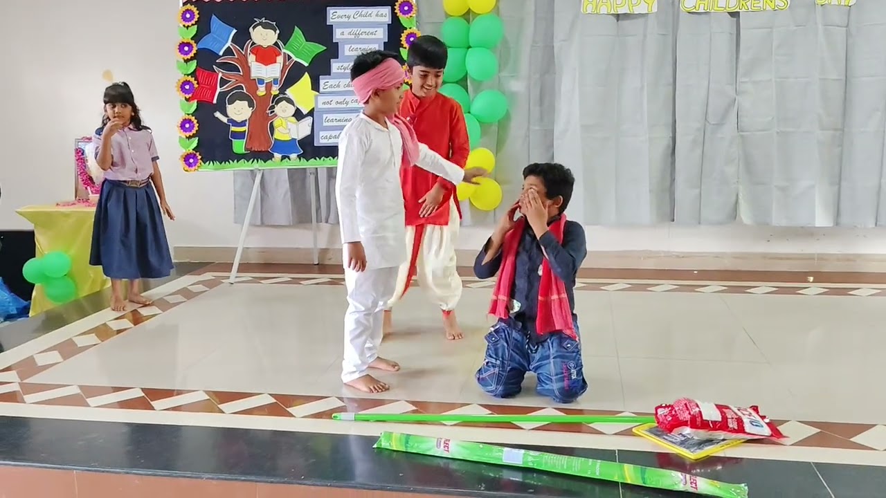 Vaagdevi High School Peddasettipalle Children's Day /A skit on Child labour and right to Education