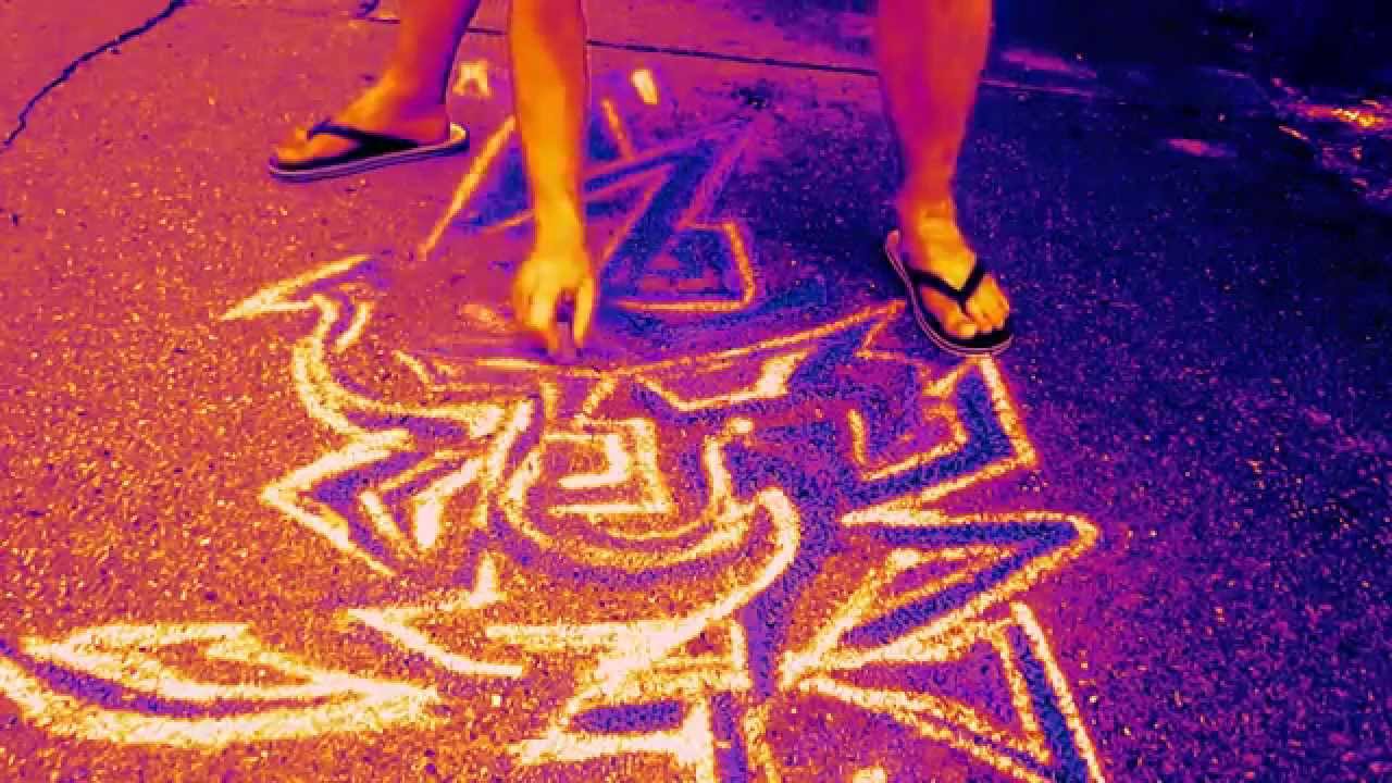Live Sidewalk Chalk Graffiti YouTube