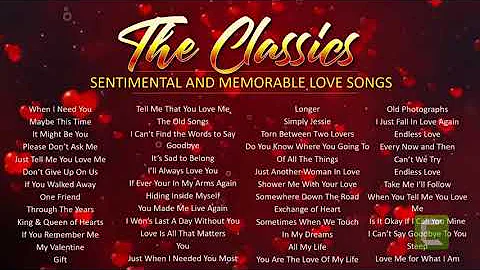 Sentimental and Memorable Love Song | Best Of 80s Love Songs Cruisin | Love Songs All Time No Ads